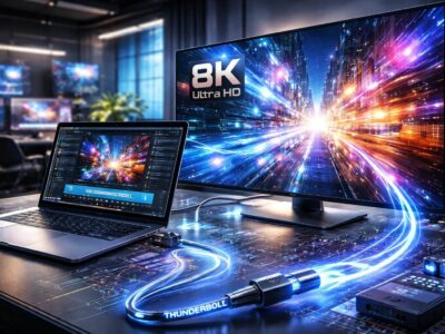 découvrez comment thunderbolt 5 révolutionne le développement des technologies 4k et 8k en offrant des vitesses de transfert ultra-rapides et une meilleure connectivité pour un rendu visuel exceptionnel.