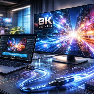 découvrez comment thunderbolt 5 révolutionne le développement des technologies 4k et 8k en offrant des vitesses de transfert ultra-rapides et une meilleure connectivité pour un rendu visuel exceptionnel.