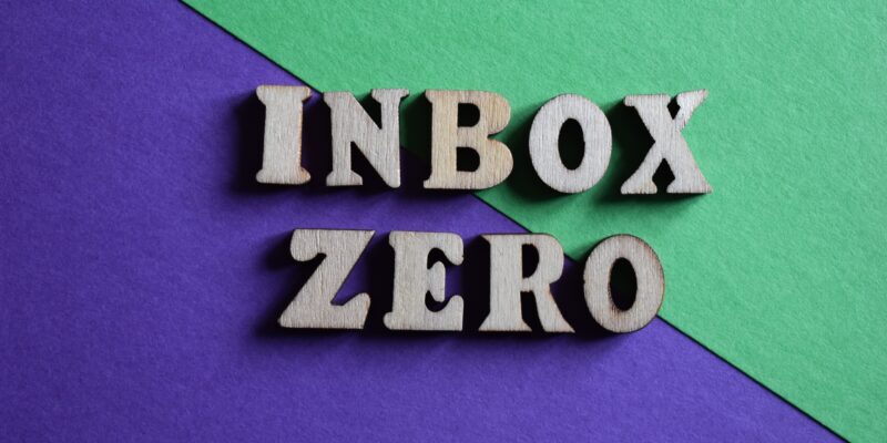 Inbox Zero, phrase as banner headline